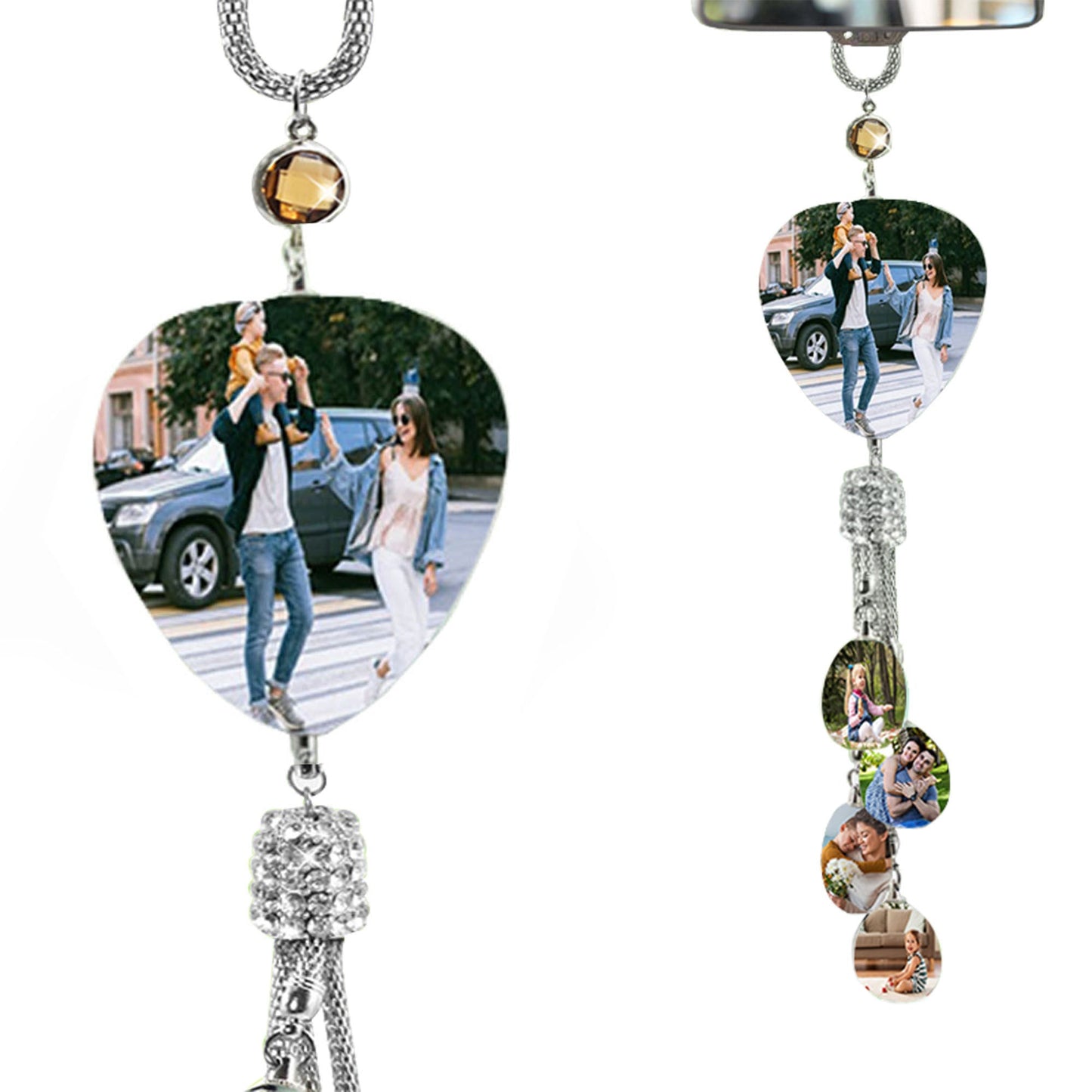 Car Pendant Photo Creative Rearview Mirror Crystal