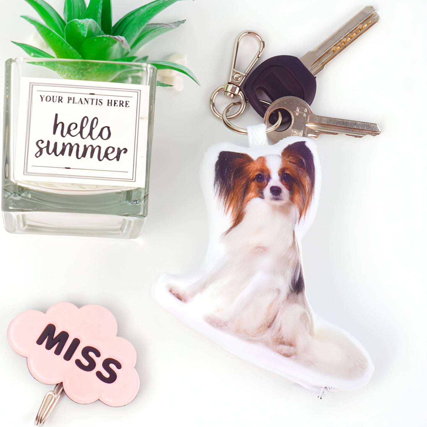 Custom Pet Photo Keychain – Personalized Gift for Pet Lovers!