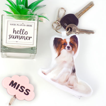 Custom Pet Photo Keychain – Personalized Gift for Pet Lovers!