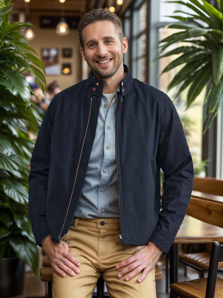 Chaqueta de primavera y otoño para hombre