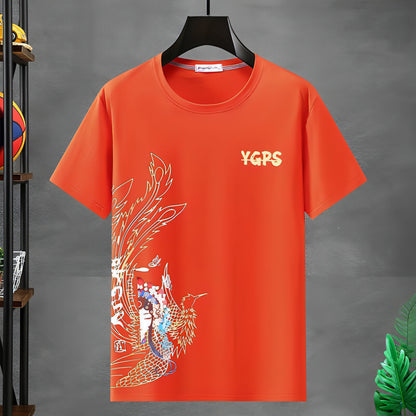 Camiseta de manga corta de gran tamaño para hombre suelta