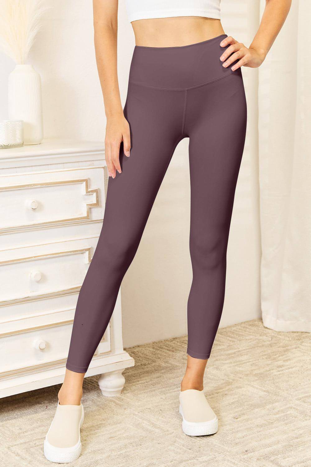 Leggings deportivos con cintura ancha Double Take