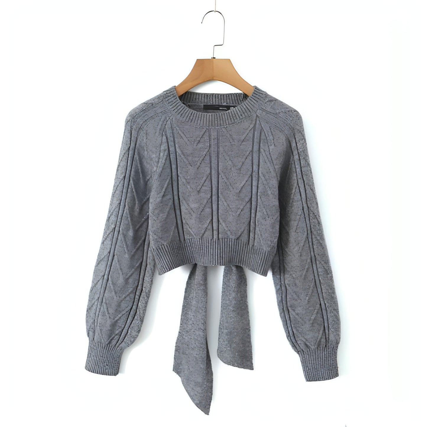 A.1 Short Backless Knitted Sweater Women