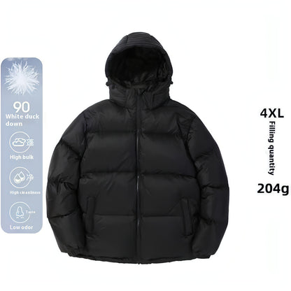 Hochwertige Winterjacke aus weißer Entendaunen für Paare