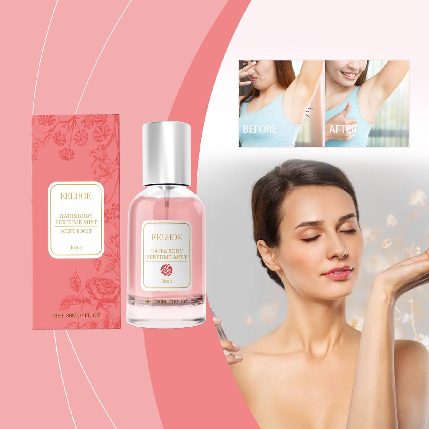 EELHOE Rose Body Hair Eau De Parfum Women