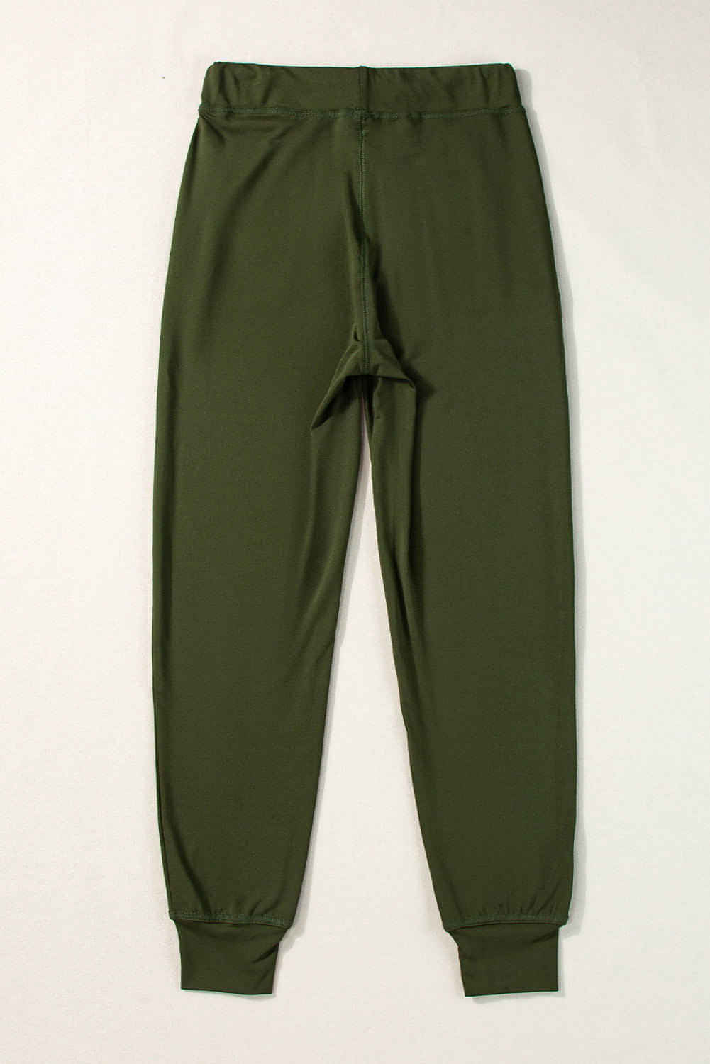 Joggers con tasche in vita con coulisse verde muschio