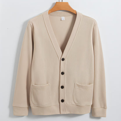 Cotton V-neck Sweatshirt Women's Cardigan Jacket