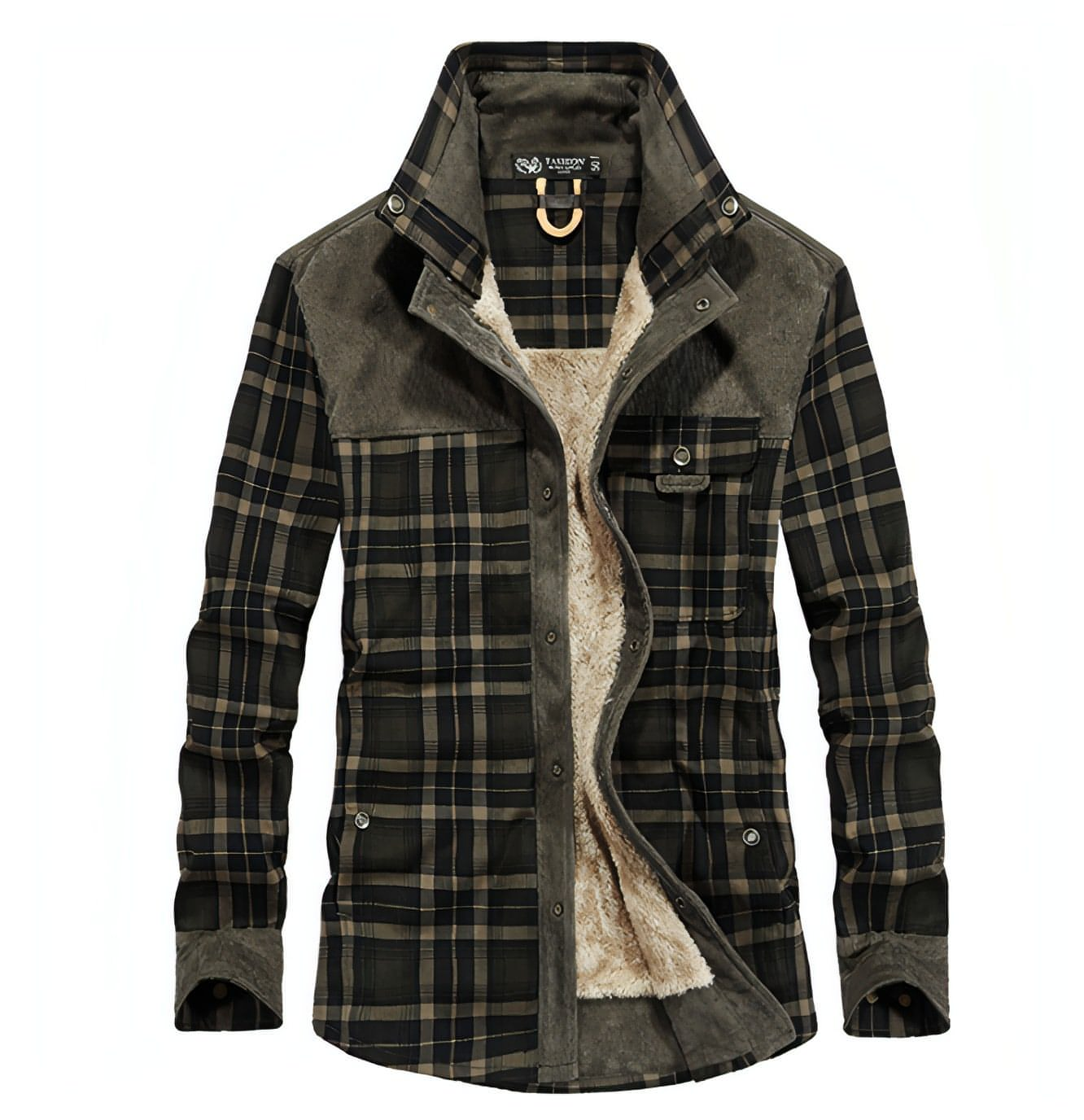 Pure Cotton Plaid Jacket Men