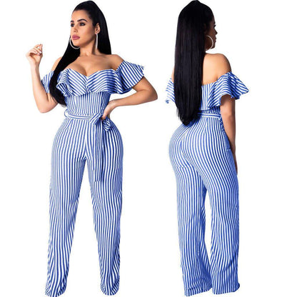 striped jumpsuit