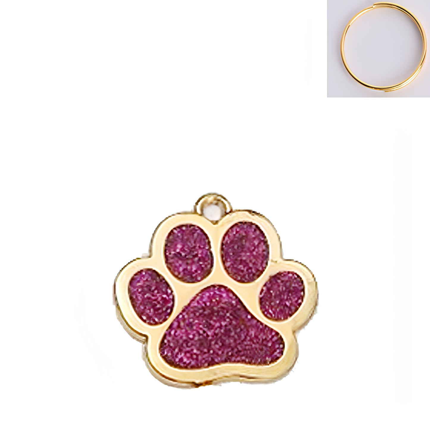 Paw Print Metal Keychain – Stylish & Durable Pet Lover Accessory