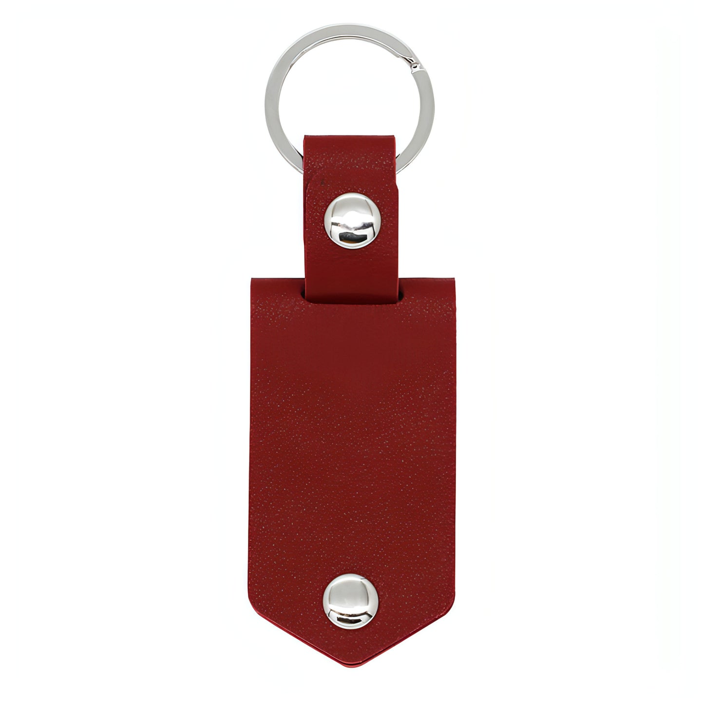 Personalized Leather Photo Keychain – Custom UV Color Printed Keyring