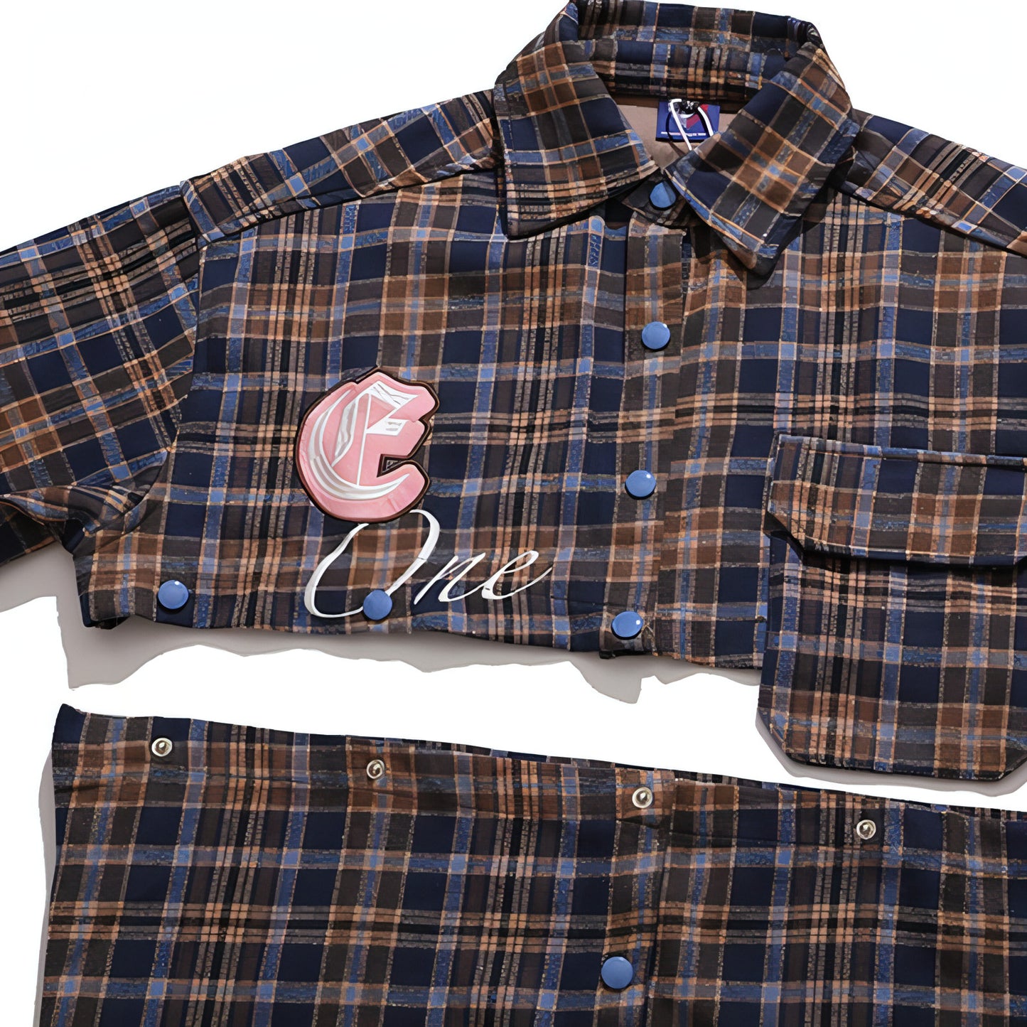 Fashion Brand Plaid Long Sleeve DressShirt Coat Jacket Men & Women