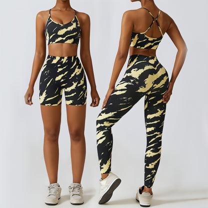 Camouflage Yoga Fitness Suit Women