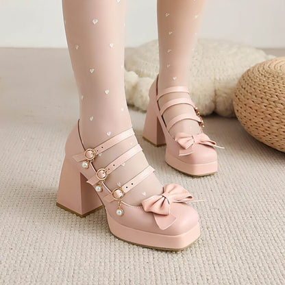 Cute Round Toe Single Shoe Bow Student Shoes