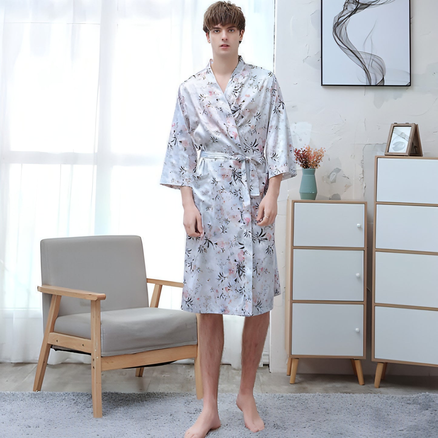 Ice Silk Couple Pajamas