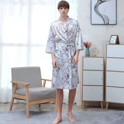 Ice Silk Couple Pajamas