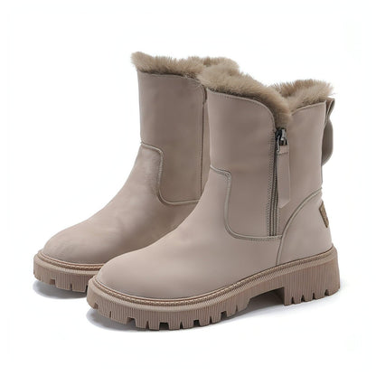 Handel Baumwolle gepolsterte Schuhe Pelz Schnee Stiefel Fleece-gefüttert Casual