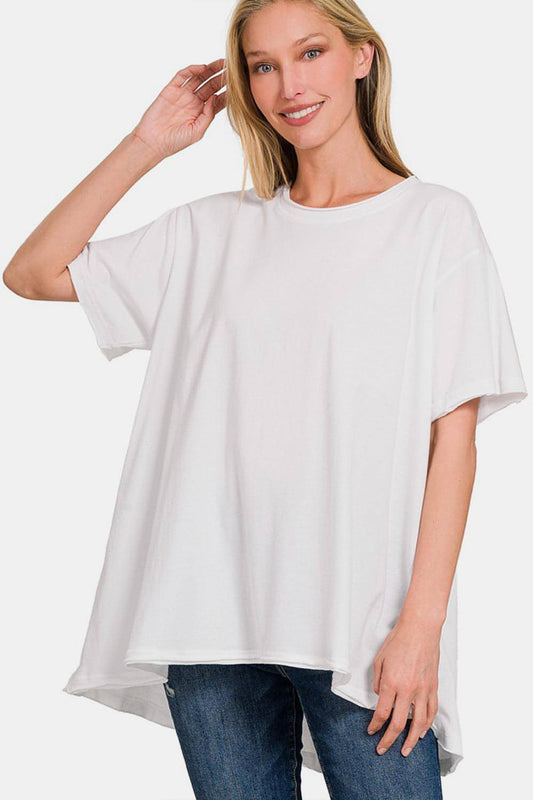 Zenana rund hals kort ärm t-shirt