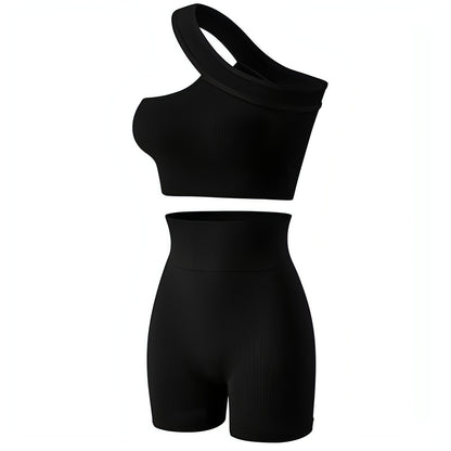 Women's Underwear Sports Fitness Shockproof Off-shoulder Suit Set