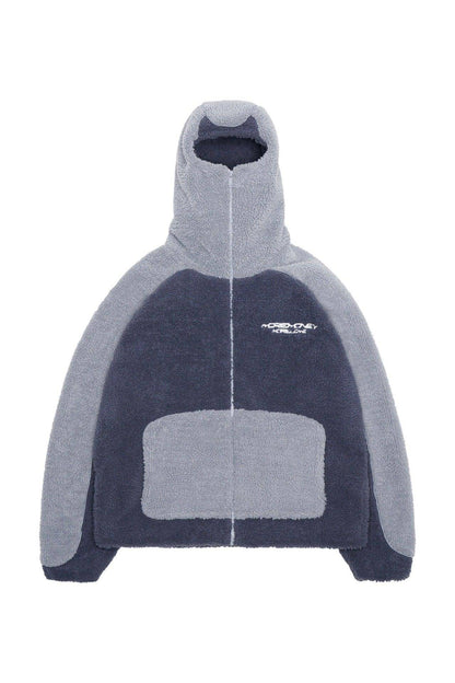 Lammwolle personalisierte Mode Hoodie warme Manteljacke