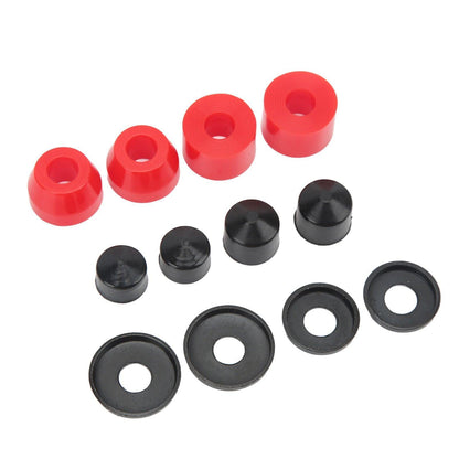 Skate Board Bushing Set PU Damping 90A Skateboard Replacement Bushings for 4 Wheel Skateboard Red