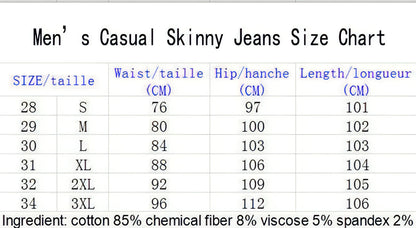 Personalized Trendy Worn Ripped Motorcycle Jeans Men