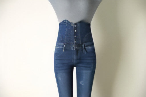 Jeans mit hoher Taille