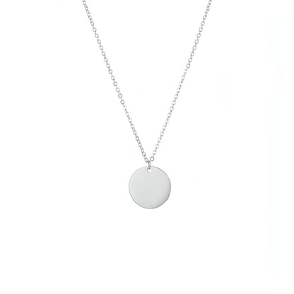 Minimalist Gold-Plated Round Pendant Necklace – A Timeless Statement!