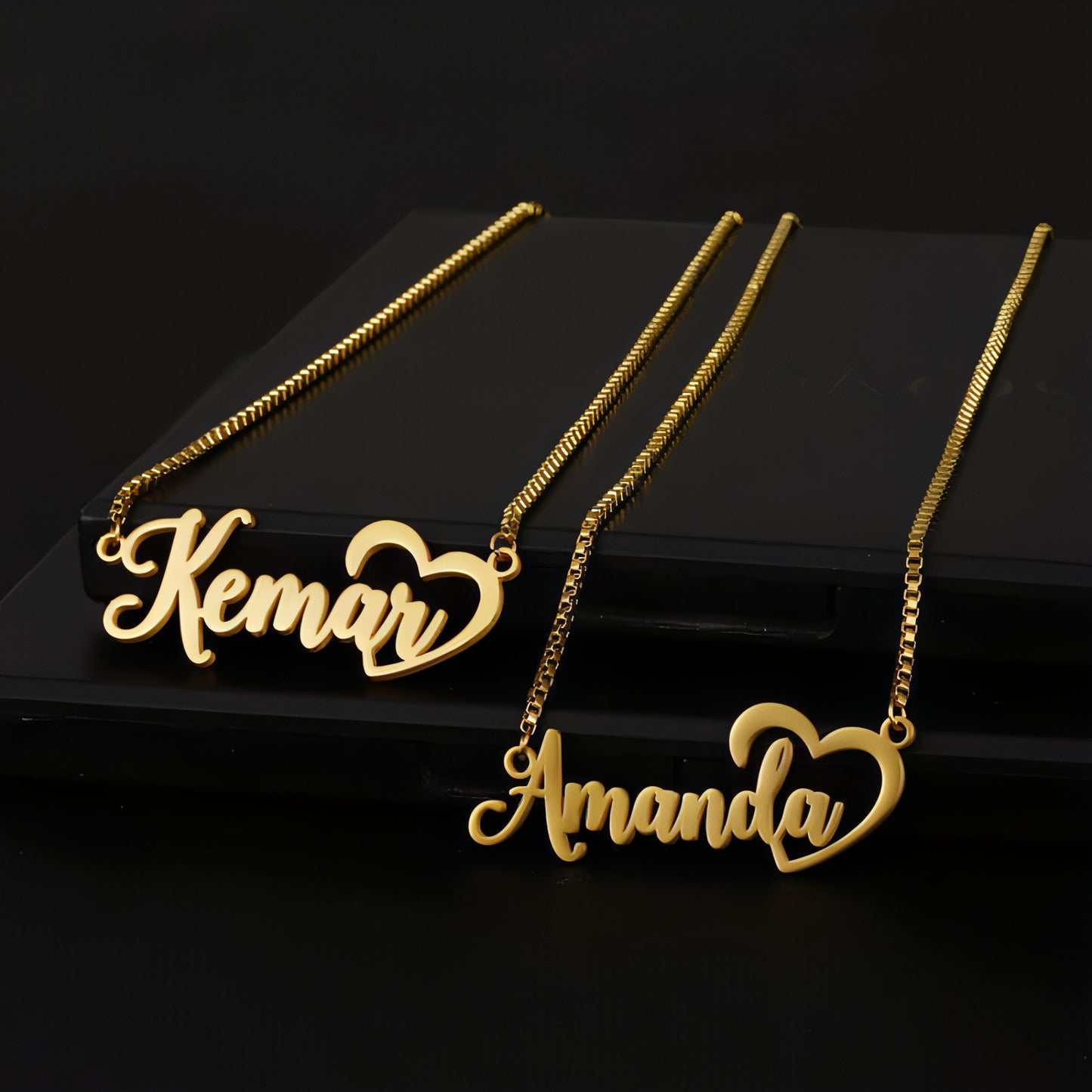 Fashionable Stainless Steel Simple English Name Clavicle Private Necklace