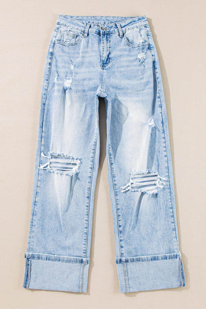 Beau Blue Light Lave jeans angustiados