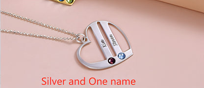 DIY Custom Engraved Name S925 Silver Diamond Necklace – Elegant & Personalized Gift