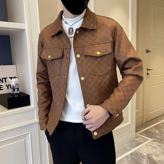 Spring And Autumn Collar Jacket Fashion Men