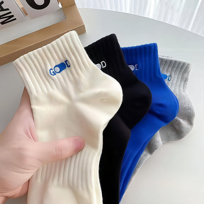 GOOD  - Men's Pure Cotton Deodorant Feetsweat Absorbing Sports Socks