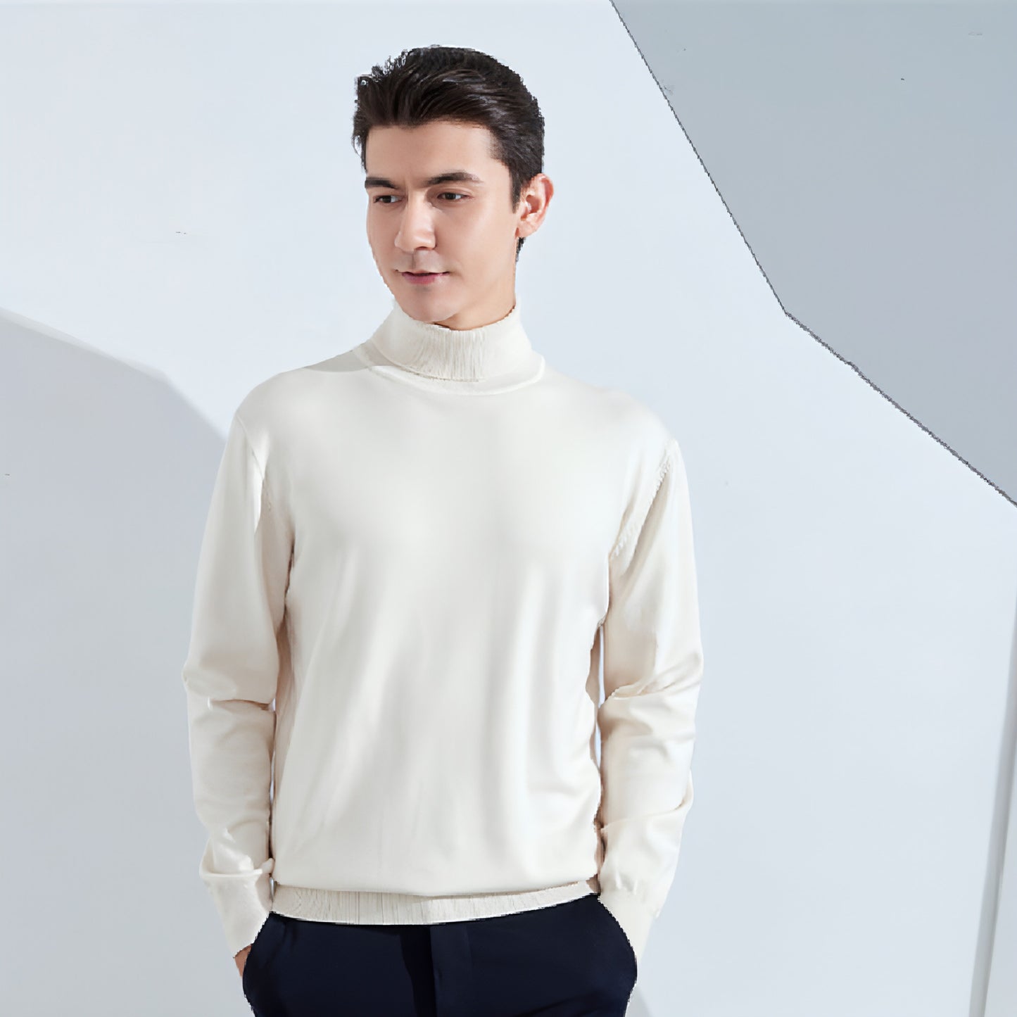 Turtleneck Sweater Men's Casual All-match Bottoming Shirt