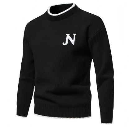 N - Profit - Trendy Leisure Warm Knitted Bottoming Youth Sweater Men