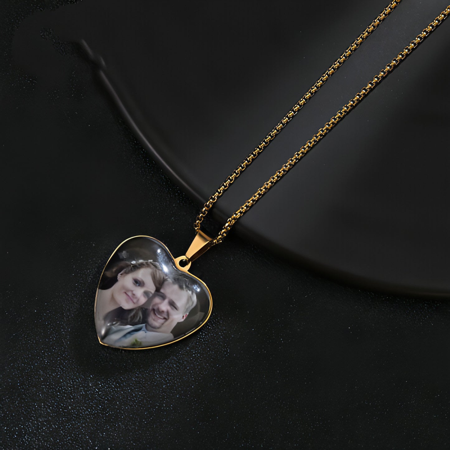 DIY Stainless Steel Love Photo Necklace