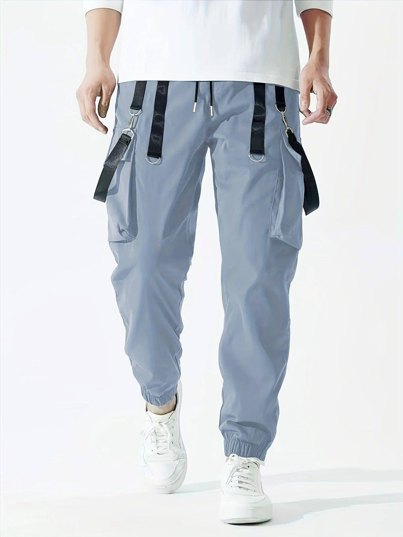 B.1 Ribbon Overalls Drawstring Sports Trousers Pants