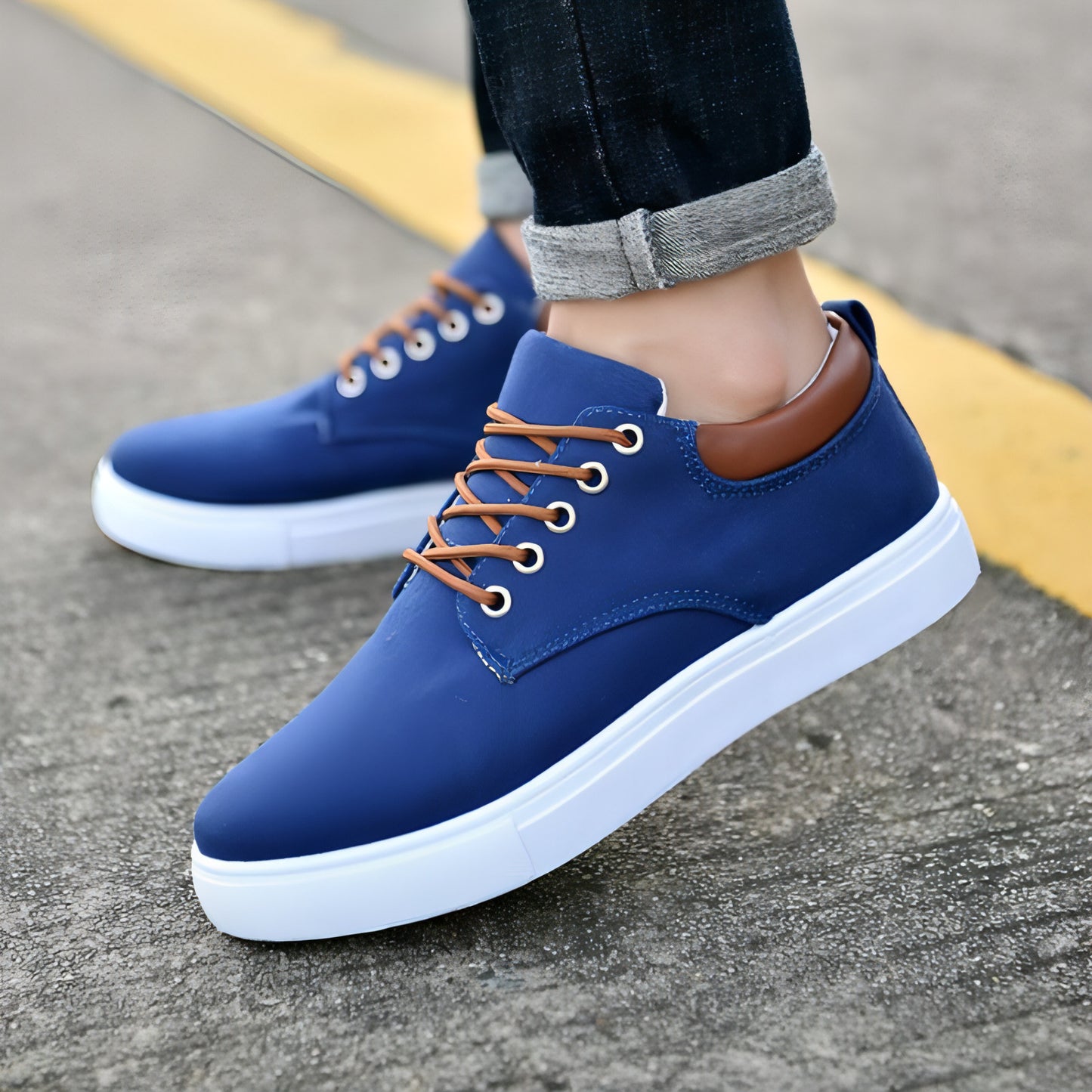 shoes student trend flat men