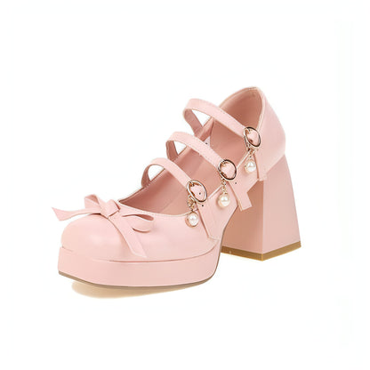 Cute Round Toe Single Shoe Bow Student Shoes