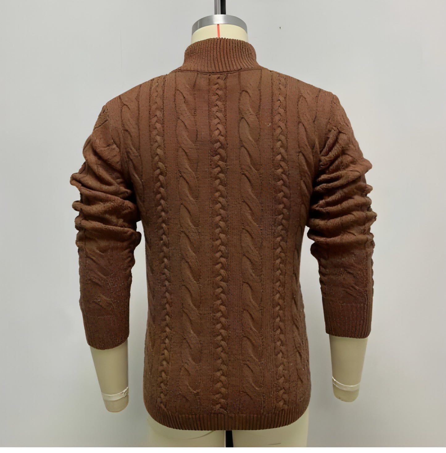 Long Sleeve Double Breasted Cardigan Sweater Coat Men