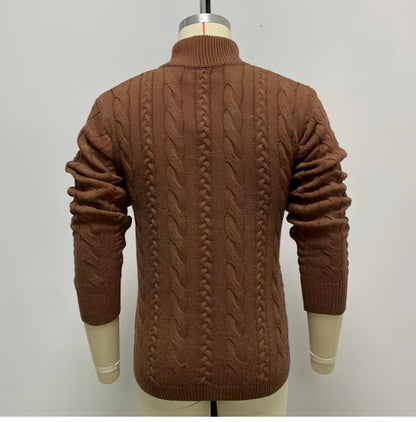 Long Sleeve Double Breasted Cardigan Sweater Coat Men