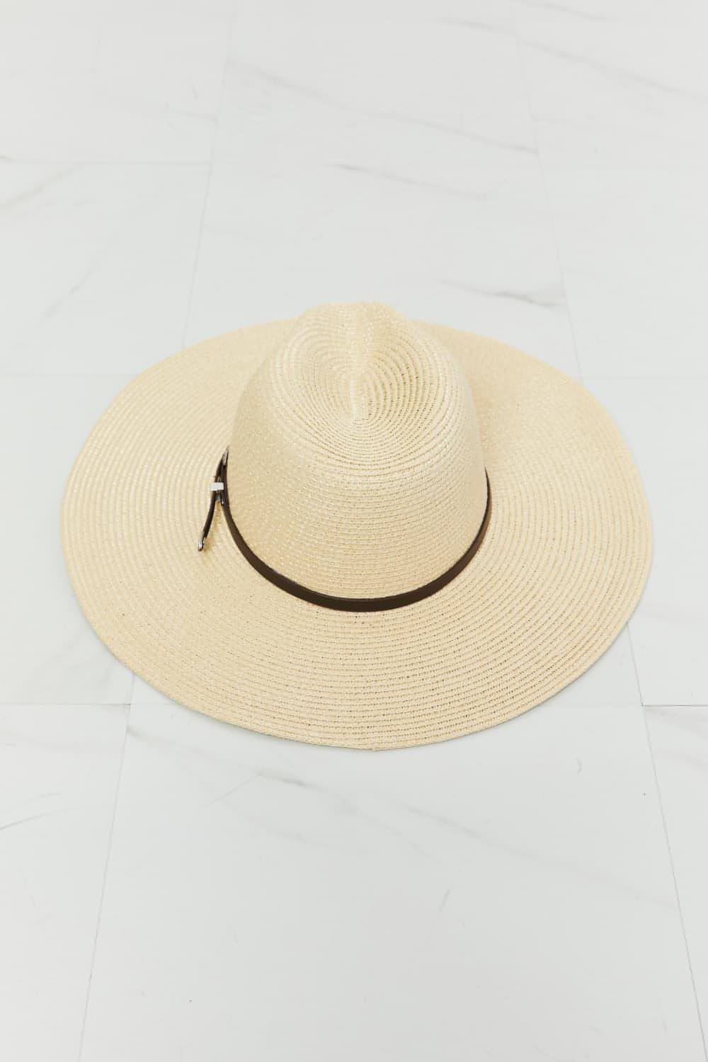 Fama Boho Summer Straw Fedora Hat