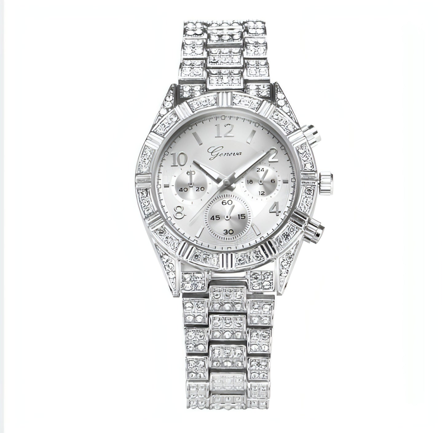 Z. Women Crystal Iced-Out Luxury Watch Accessories