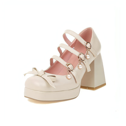 Cute Round Toe Single Shoe Bow Student Shoes