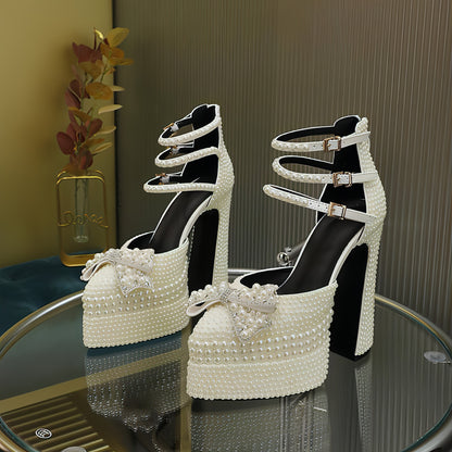 Women´s High Heels Pearl Shoe