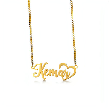 Fashionable Stainless Steel Simple English Name Clavicle Private Necklace