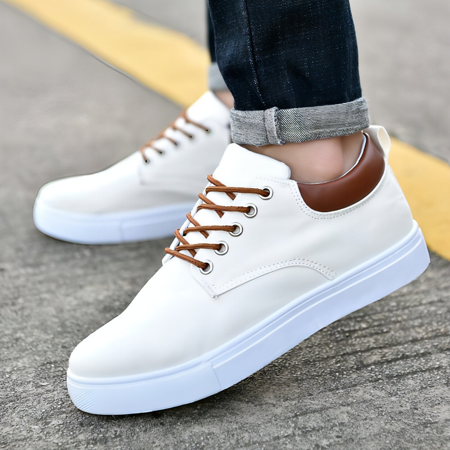 shoes student trend flat men