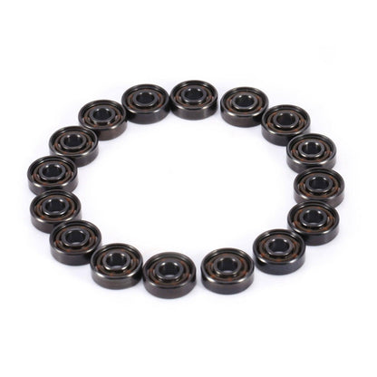 Skate 16pcs Set Inline Roller Skate High Speed 608 Bearings Single Side Shield Ceramic Balls