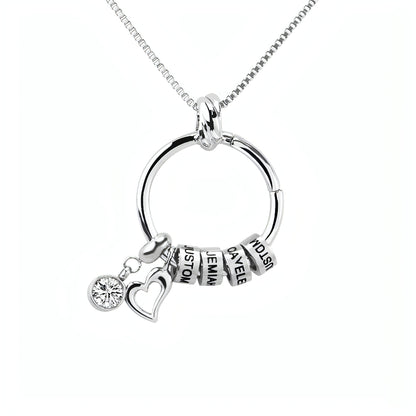 Trendy Love Pendant Exclusive Lettering Necklace With Diamonds