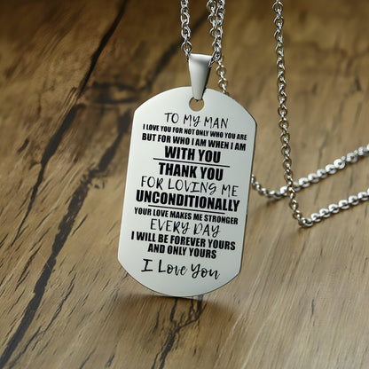 Custom Personalized Military Dog Tag Necklace